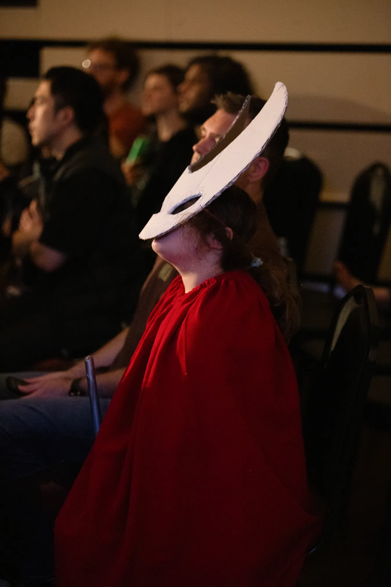 An audience member dressed as Hornet from "Hollow Knight: Silksong"
