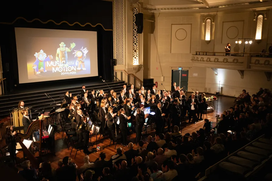 Most of the full ensemble including special guests accepting the final applause